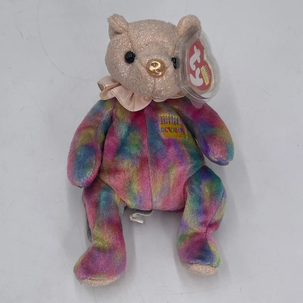 Set of Three Beanie Babies Bears Halloween & October Month